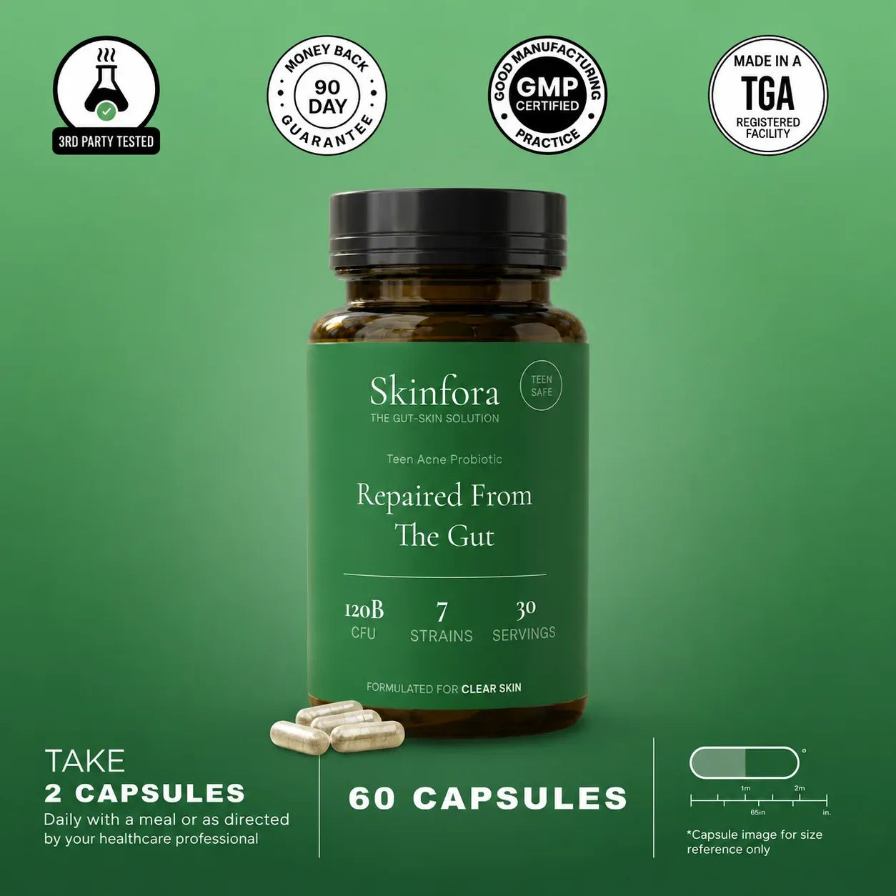Skinfora Daily Gut-Skin Probiotic