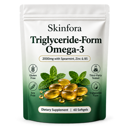 Skinfora Intact Omega-3 2000mg with Spearmint, Zinc & B5