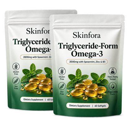 Skinfora Intact Omega-3 2000mg with Spearmint, Zinc & B5