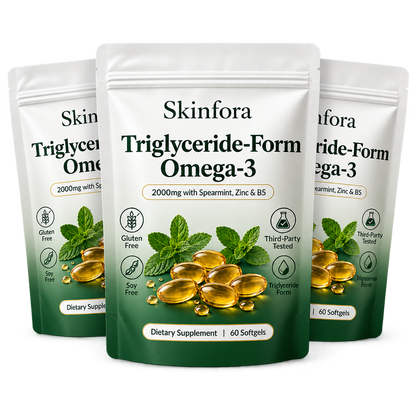 Skinfora Intact Omega-3 2000mg with Spearmint, Zinc & B5