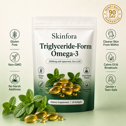 Skinfora Intact Omega-3 2000mg with Spearmint, Zinc & B5