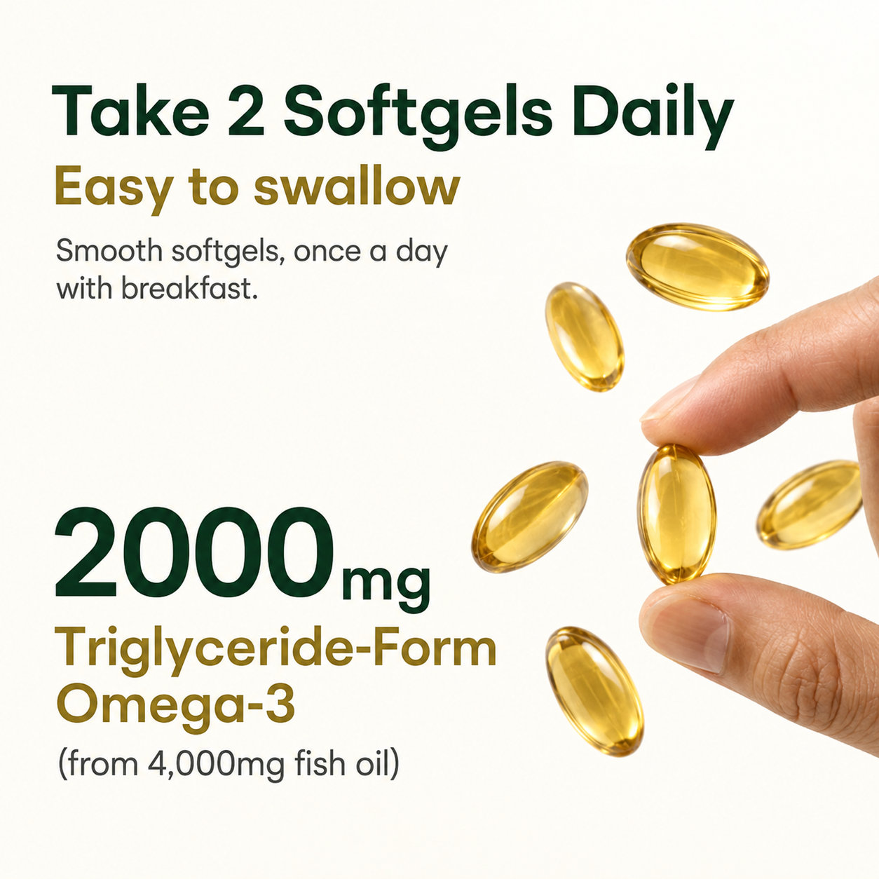 Skinfora Intact Omega-3 2000mg with Spearmint, Zinc & B5
